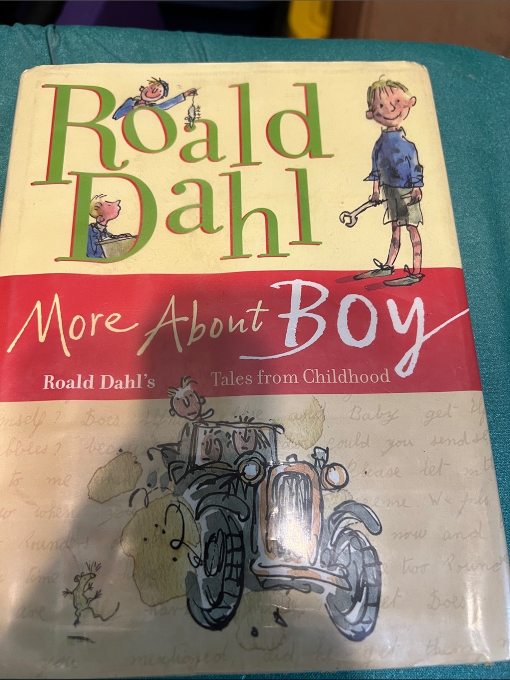 More About Boy Hardcover Book - Cream & Red